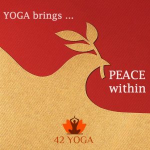 Yoga brings peace within