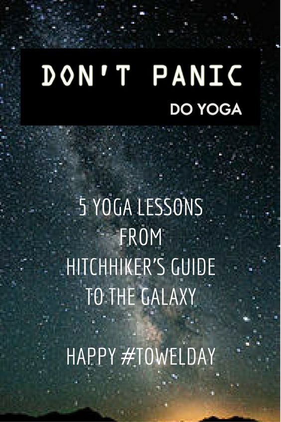 Towel Day Hitchhiker's Guide to the Galaxy 42 YOGA
