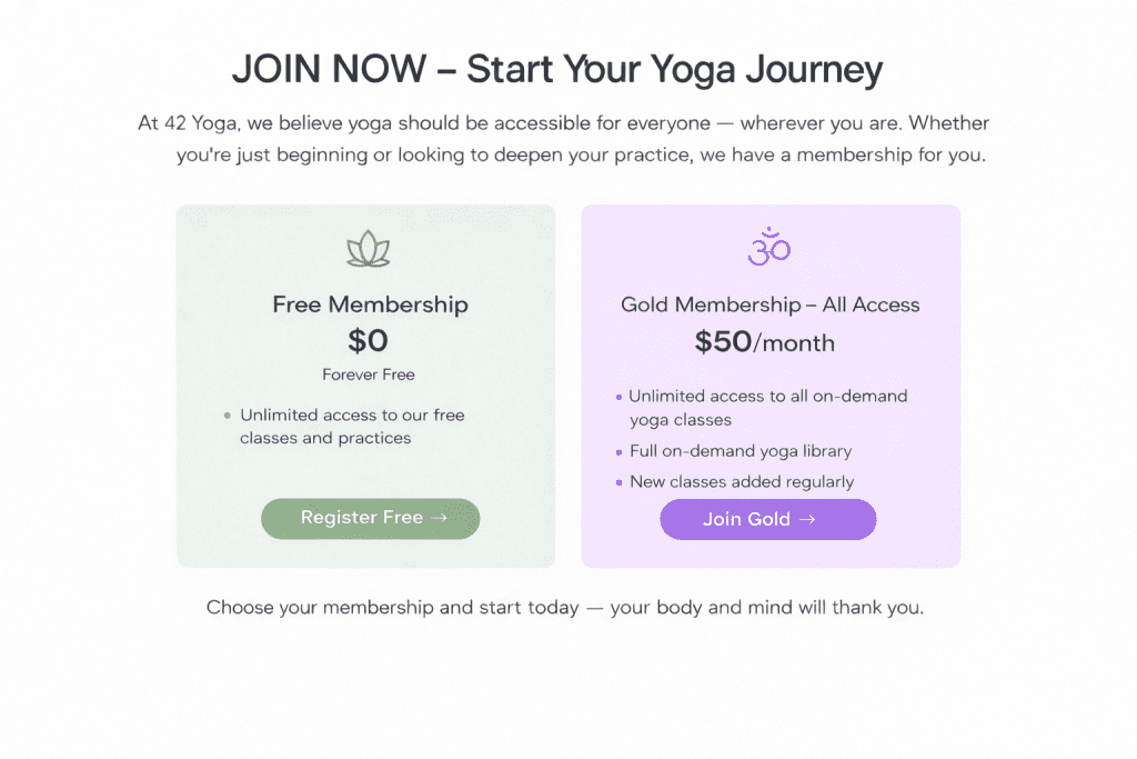 Choose the membership right for you. Click here to find out more